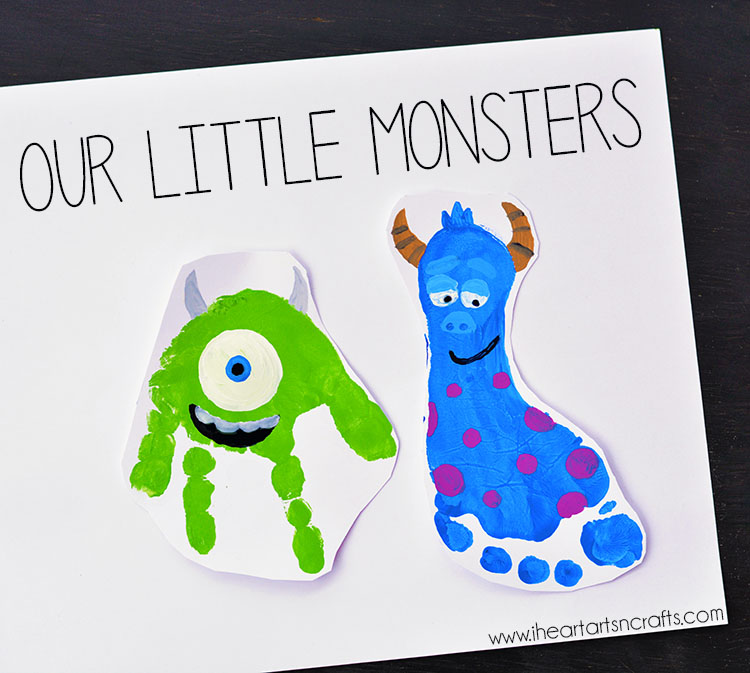 Monster Footprint Art - Monsters Inc Inspired