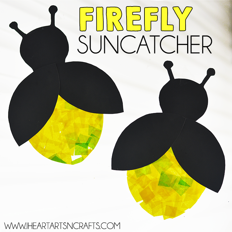 Eric Carle Inspired Firefly Suncatcher Craft