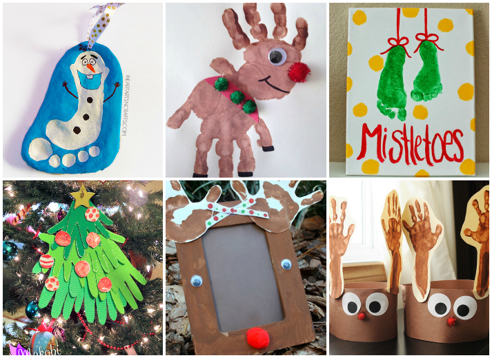 21 Handprint and Footprint Christmas Crafts - I Heart Arts n Crafts