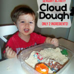 Toddler Cloud Dough Sensory Activity Recipe www.iheartartsncrafts.com