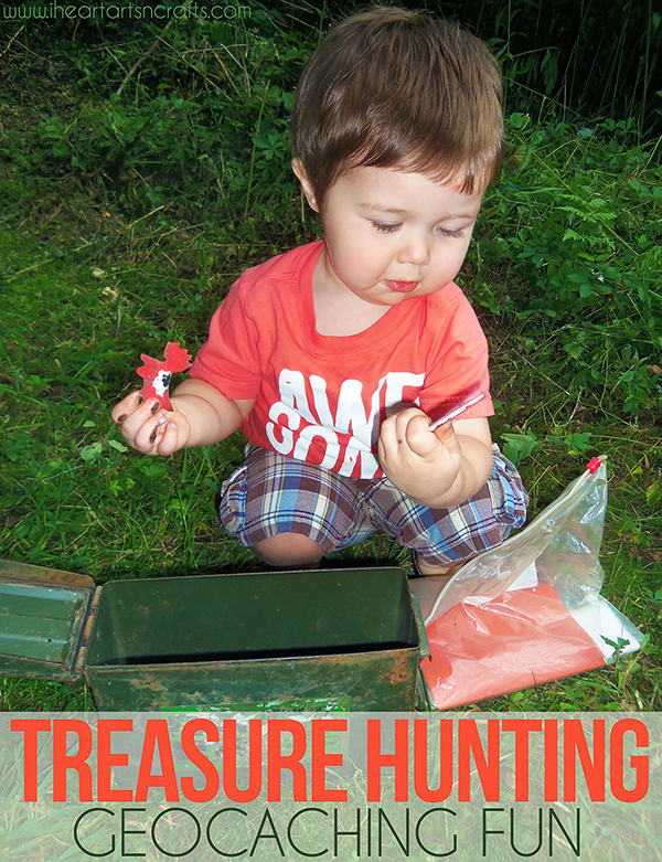 Treasure Hunting - Geocaching fun! A free summer activity the kids will love!