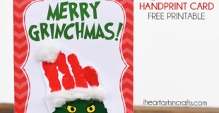 The Grinch Handprint Christmas Card With Printable