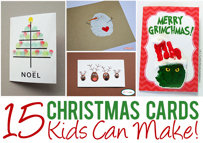 15 Christmas Cards Kids Can Make!