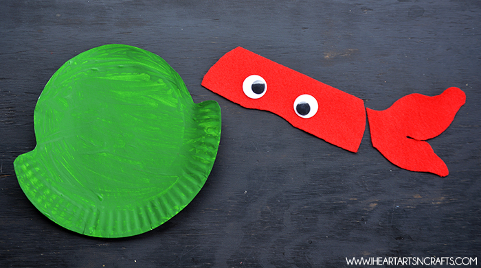 Ninja Turtle Paper Plate Craft