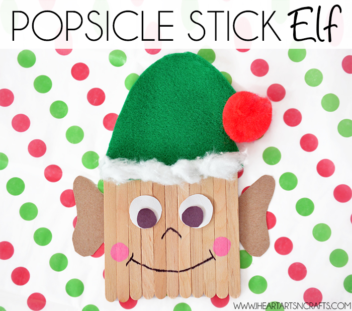 Easy Popsicle Stick Elf Kids Craft