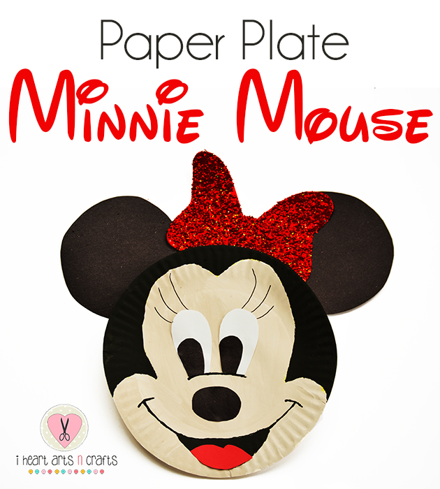 Paper Plate Minnie Mouse Kids Craft