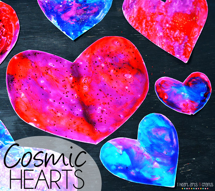 Cosmic Hearts - Colorful Valentine's Kids Craft