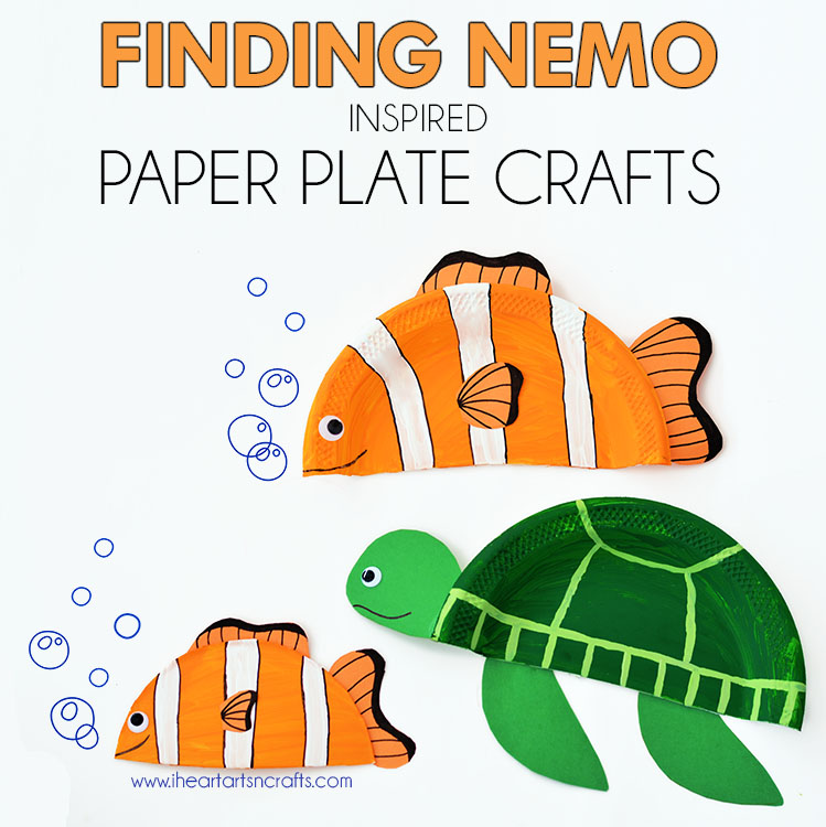 Finding Nemo Inspired Paper Plate Crafts 
