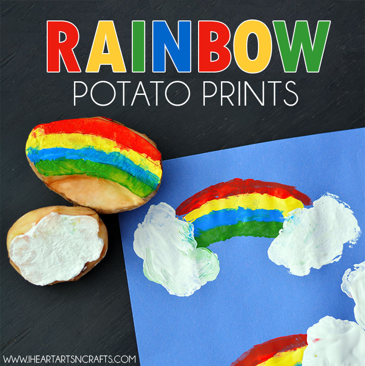 Rainbow Potato Printing