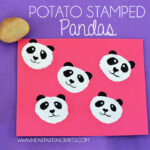 Potato Stamped Pandas