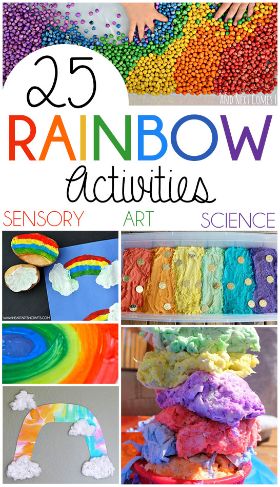 25 Rainbow Activities For Kids | Art, Sensory Activities, Science Experiments & more!