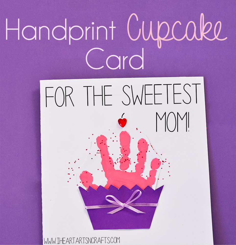 Handprint Cupcake Card