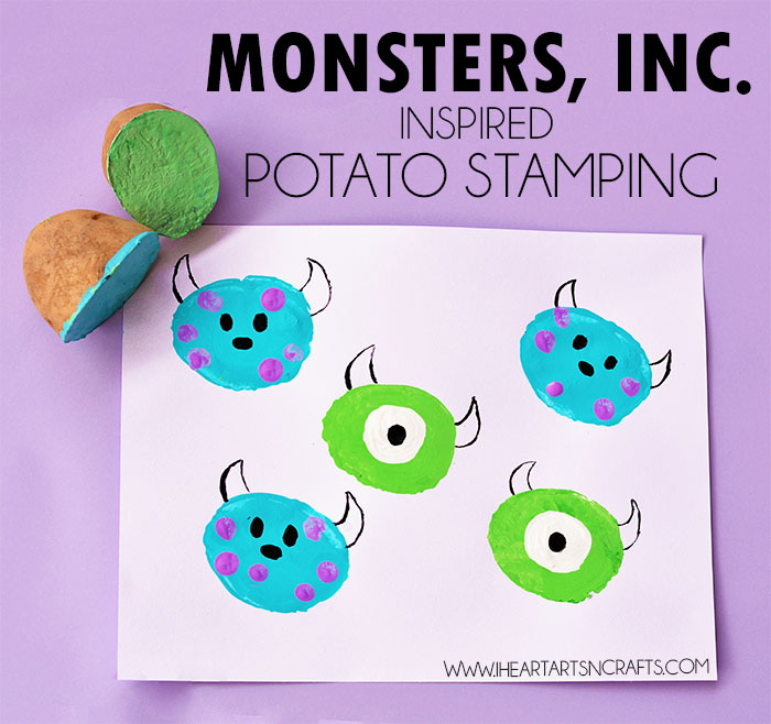 Monsters, Inc. Inspired Potato Stamping