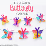 Egg Carton Butterfly Garland