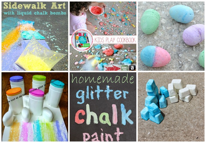 Sidewalk Chalk Recipes For Kids