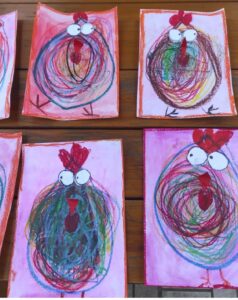Crazy Chicken Drawings so funny!
