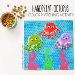 Handprint Octopus and Color Matching Activity