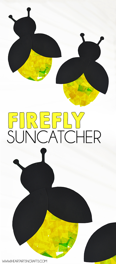Eric Carle Inspired Firefly Suncatcher Craft