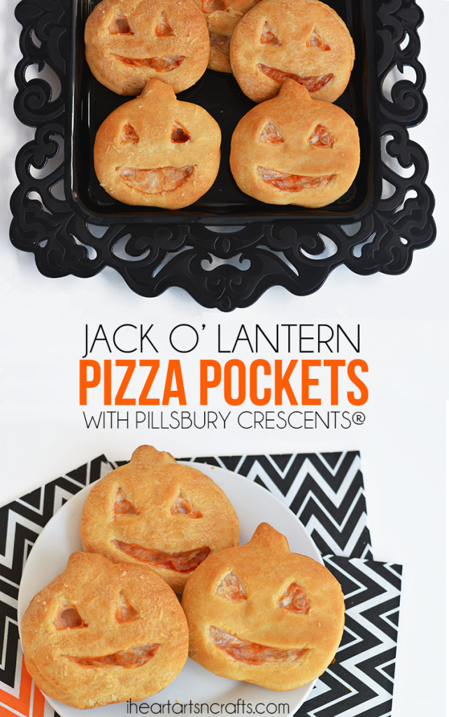 Jack O' Lantern Pizza Pockets with Pillsbury Crescents®