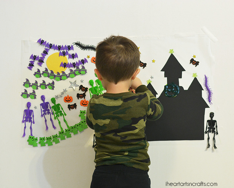 Haunted House Sticky Wall Activity