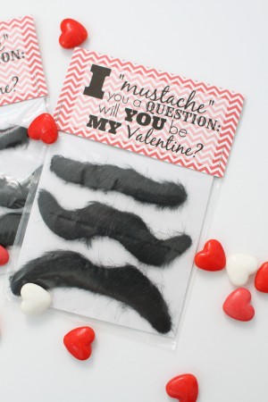 Mustache Valentines