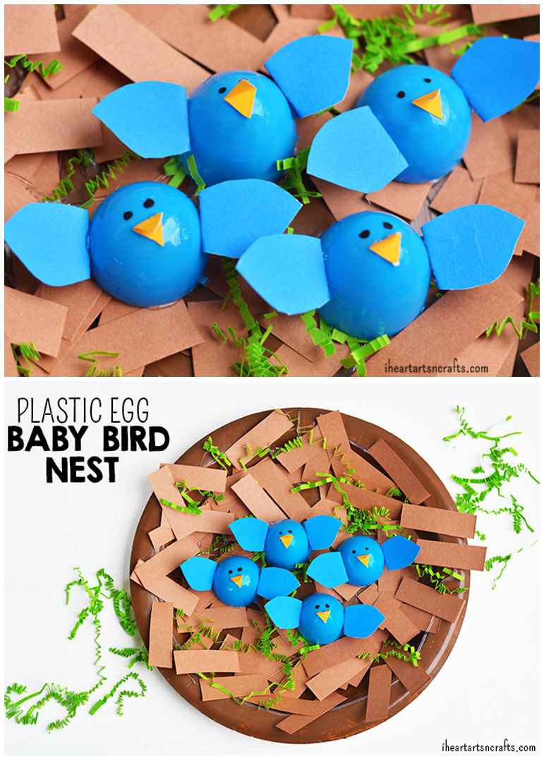 Plastic Egg Birds Nest Craft