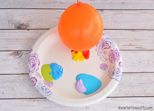 Balloon Stamping Solar System Craft For Kids