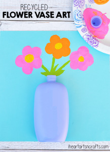 Recycled Flower Vase Art