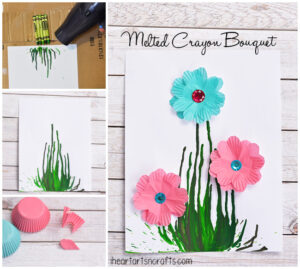Melted Crayon Bouquet