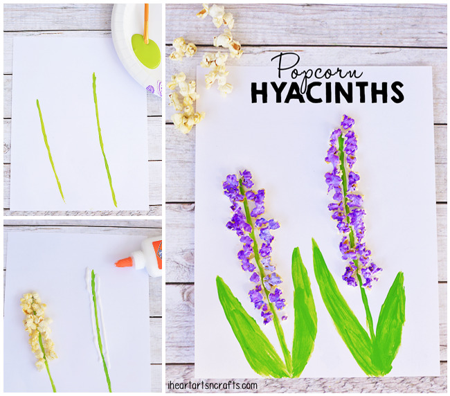 Popcorn Hyacinths Craft For Kids