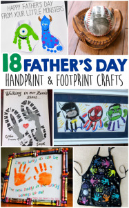 Father's Day Handprint And Footprint Crafts For Kids