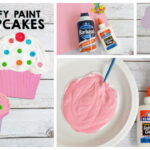 Puffy Paint Cupcake Craft For Kids - The perfect craft to pair with the book If You Give A Cat A Cupcake!