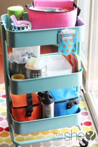 Make a Lunchbox Station to organize all of your supplies in one spot. Plus other Back To School Lunchbox Hacks you need to know!