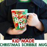 Kid-Made Scribble Christmas Mug Gift