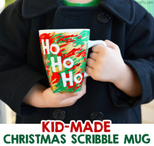Kid-Made Scribble Christmas Mug Gift