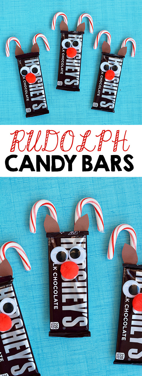 Rudolph Reindeer Candy Bars