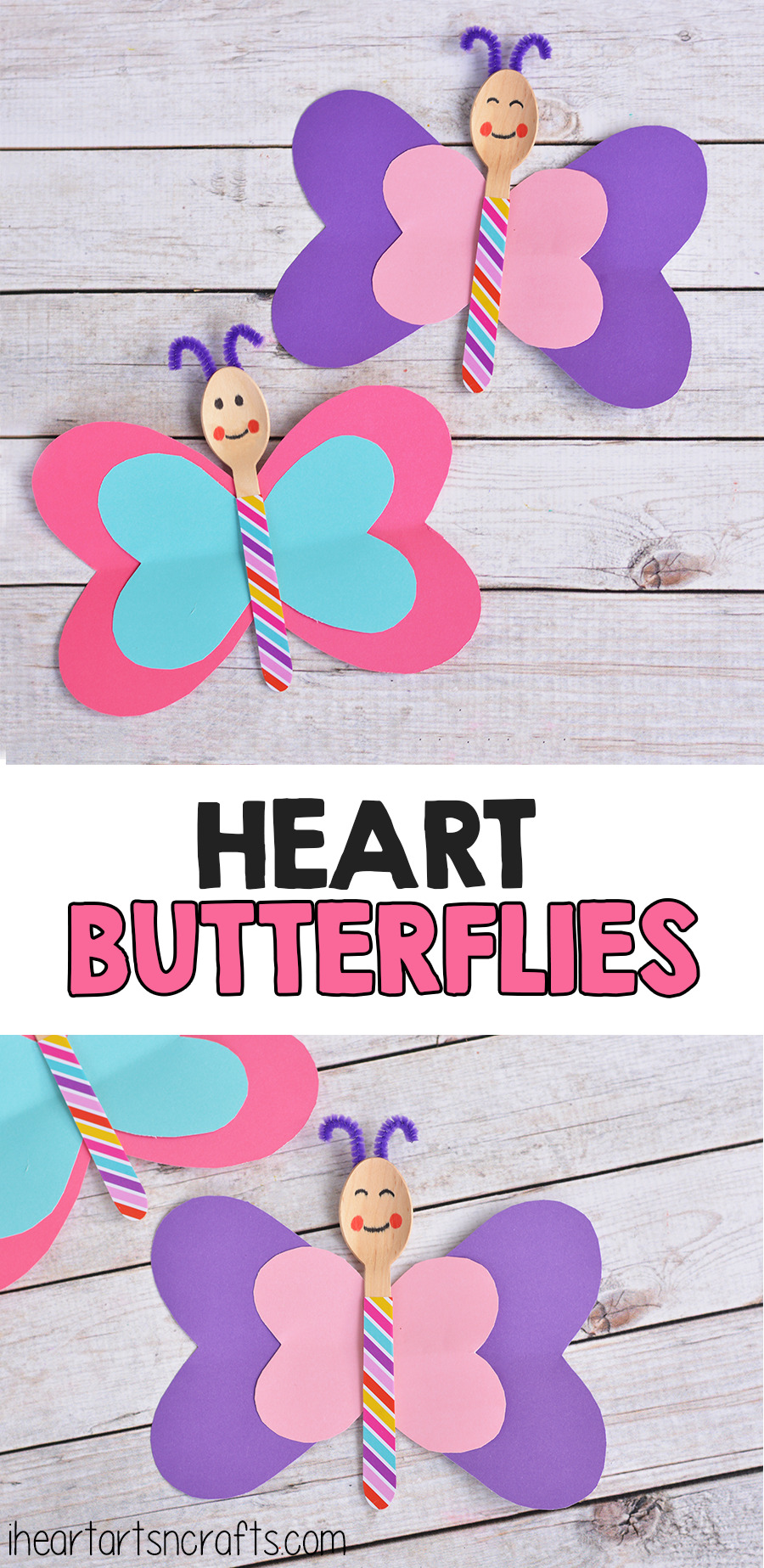 Spoon Heart Butterfly Craft