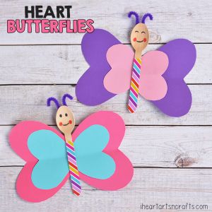 Spoon Heart Butterfly Craft