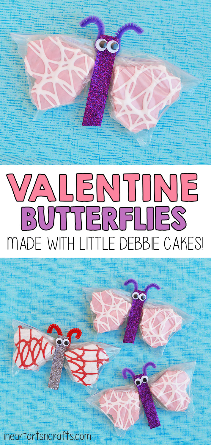 Valentine Snack Cakes Butterfly Treat