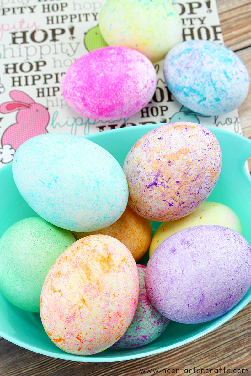 Dye Easter Eggs With Rice and Food Coloring   I Heart Arts n Crafts