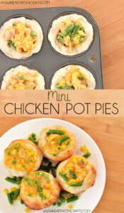 Mini Chicken Pot Pies - Easy and delicious muffin tin recipe the kids will love!
