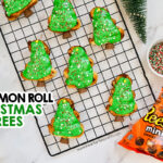 Make Christmas trees out of cinnamon rolls! These Air Fryer Christmas Tree Cinnamon Rolls are the perfect addition to your breakfast Christmas morning. The kids will even have fun decorating their own tree. And how cute are the mini Reese's as the tree trunks!