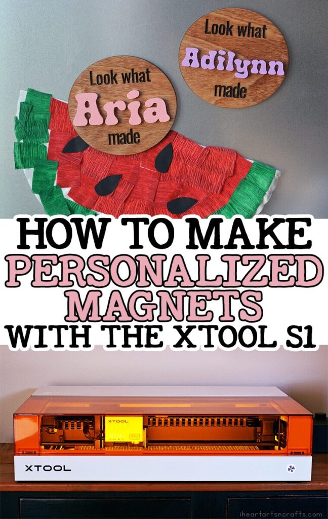 Learn how to make your own personalized wooden magnets with your xTool S1. It’s an easy process, and I’m walking you through the steps you can follow to make your own custom magnet. These sell great online and make the cutest gifts to display your kids schoolwork!